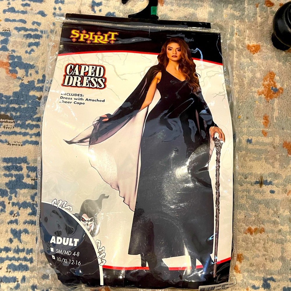 Caped Dress Halloween Costume